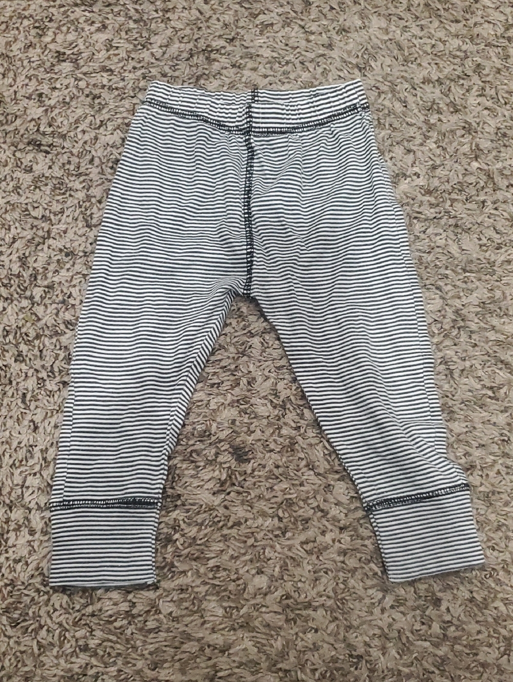 Gerber Black and White Striped Baby Leggings
